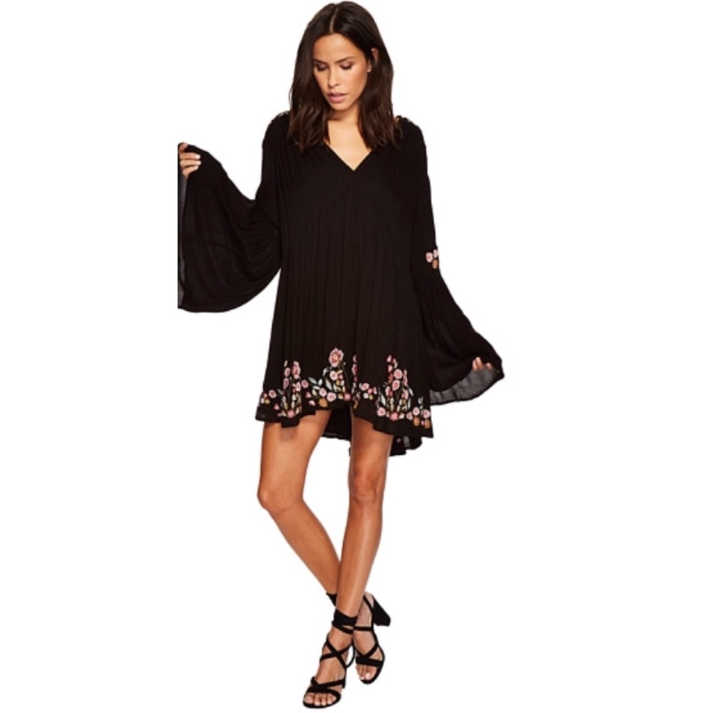 Free People Black Te Amo Boho Dress - Picture 2 of 8
